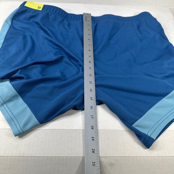 All In Motion Mens Sz XXL Short Mesh Moisture Wicking Two Front Pockets Blue New - Picture 12 of 16